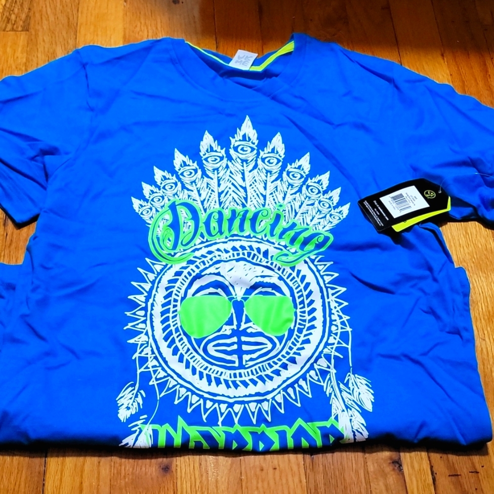Zumba Wear Dancing Warrior Unisex Instructor Tee sz xs/s